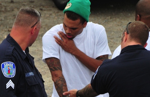 122-Cops Swarm Chris Brown's Home-1