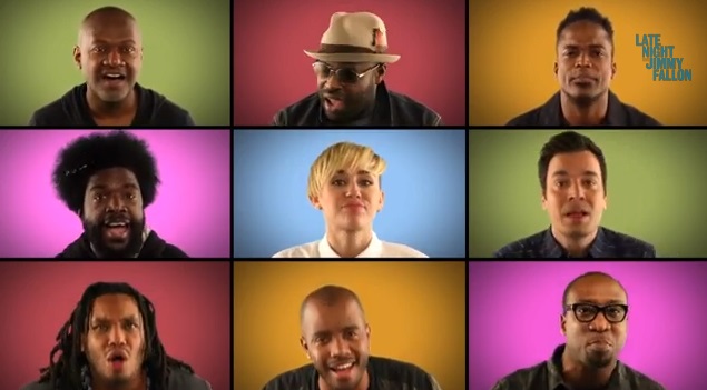 Miley Cyrus and The Roots Sing-We Can't Stop-109-1