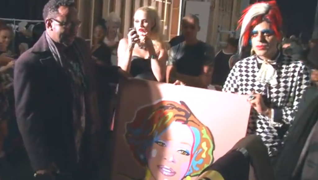 Sham Ibrahim Gives Bobby Brown A Whitney Houston Painting-1027-1