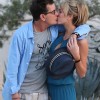 Semi-Exclusive... Charlie Sheen Locking Lips With His New Lady Brett Rossi