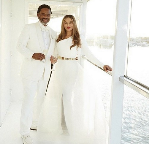 Tina Knowles & Richard Lawson Married-0413-1