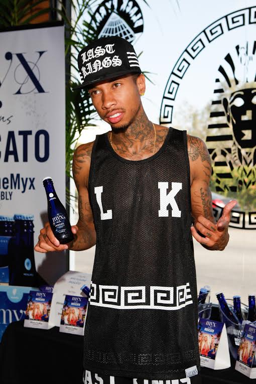 LOS ANGELES, CA - JUNE 28:  Recording artist Tyga hosts the Last Kings Summer 2014 Collection Launch on June 28, 2014 in Los Angeles, California.  (Photo by Michael Bezjian/WireImage)