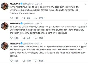 Meek Mill Releases Thanks to God, Family and Advocates