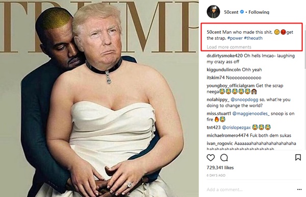 50 Cent Clowns Kanye West Lipo Rant 'That’s What a B**** Do'