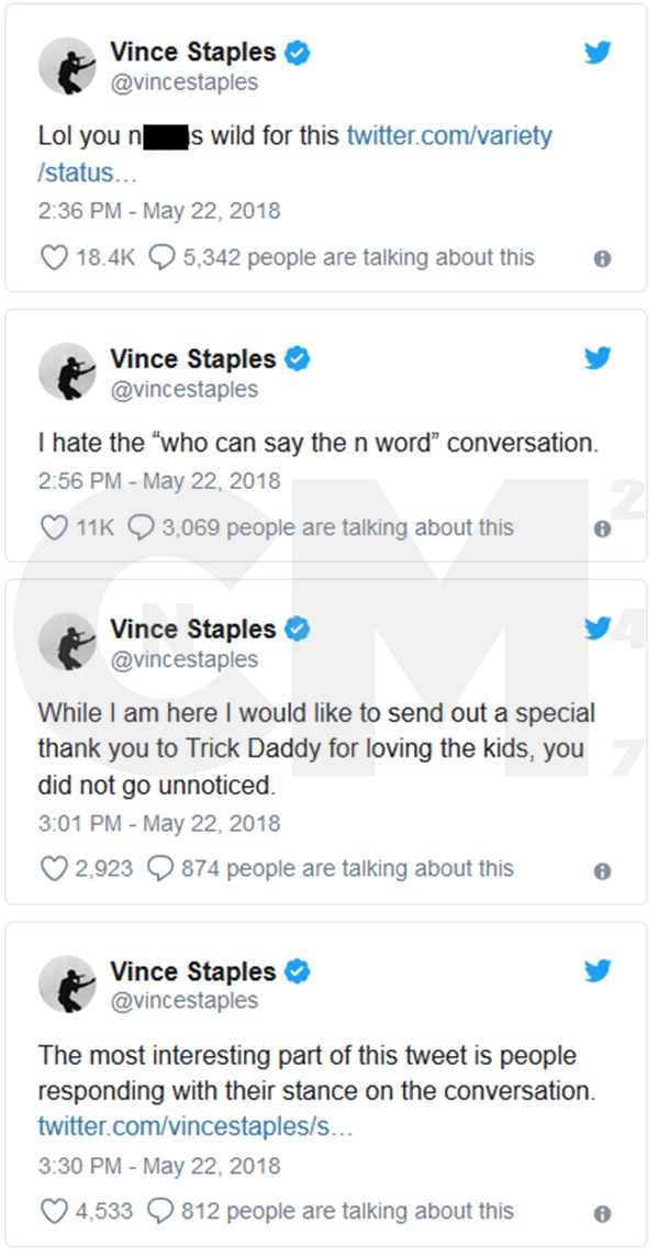 Vince Staples Hates "N-Word" Conversation