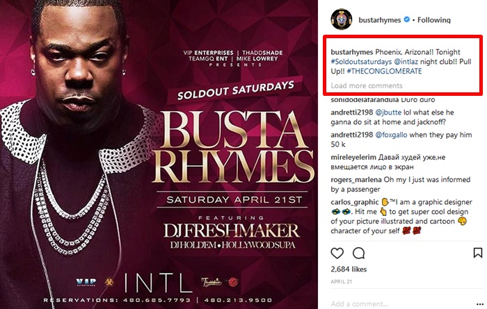 Rapper Busta Rhymes BUSTED Lying about Arrest Warrant 