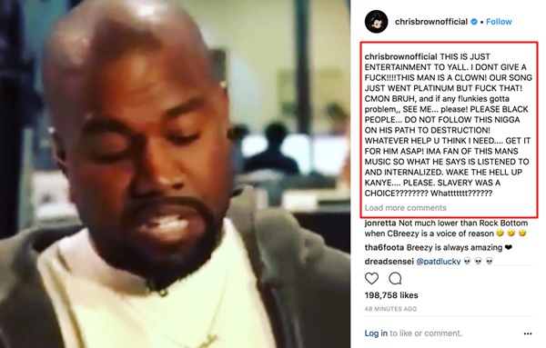 Chris Brown Wants Kanye to 'Shine' NOT 'Flicker as a Pawn'