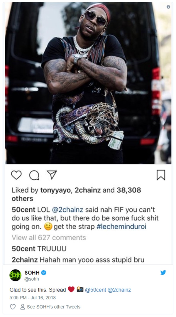 50 Cent Controversial ATL IG Post Deleted