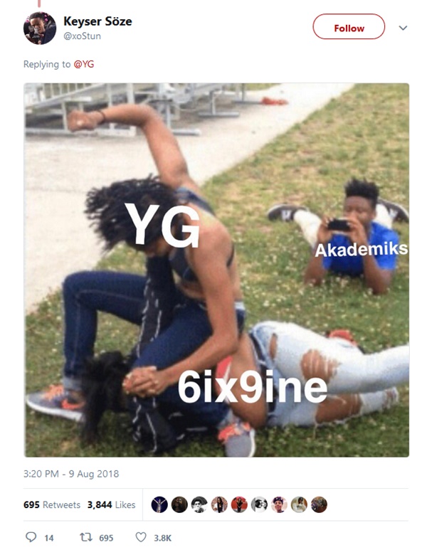 Rapper YG Unapologetic + Unsympathetic Towards 6ix9ine