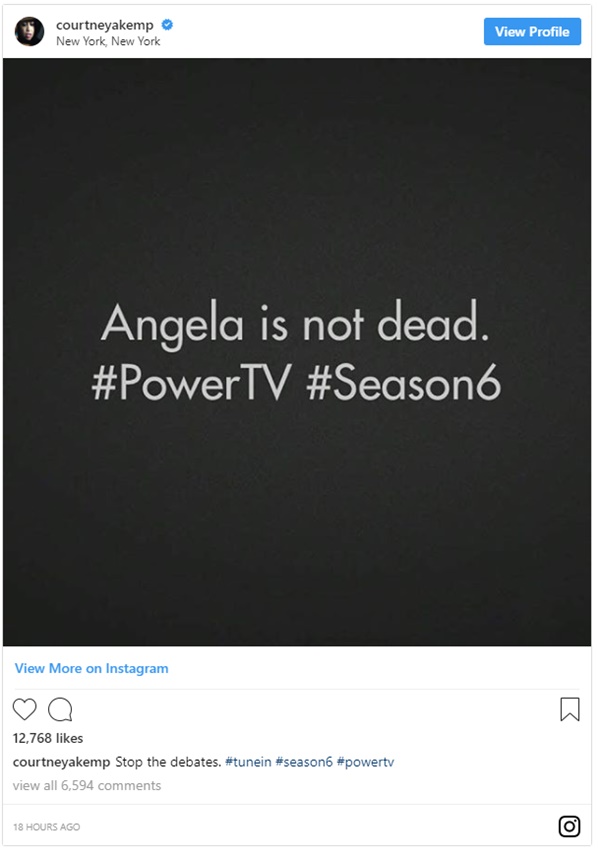 Power Creator Confirms Angela Is NOT Dead