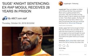 Suge J Knight: "They Robbed My Father Suge Knight Out of Life"