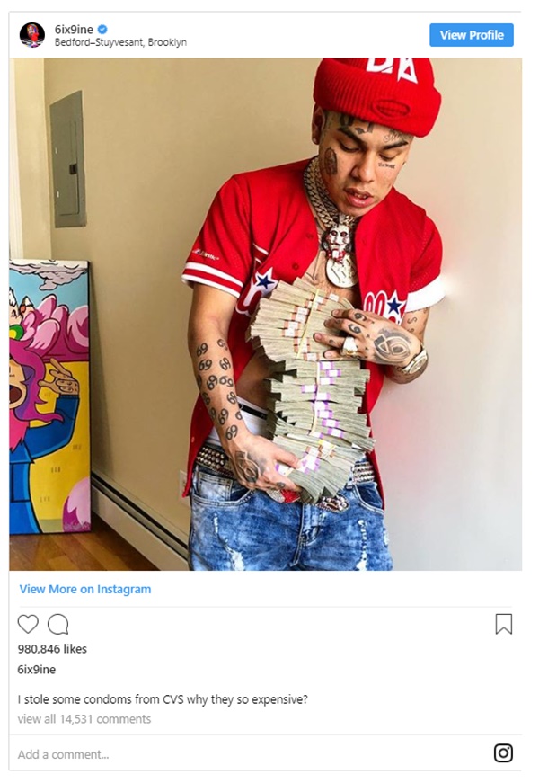 6ix9ine Lawyer Gunning for Release While Jade Hold Thing Down