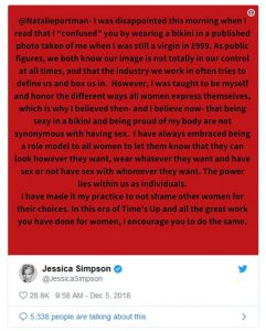 Jessica Simpson Has Choice Words for Natalie Portman