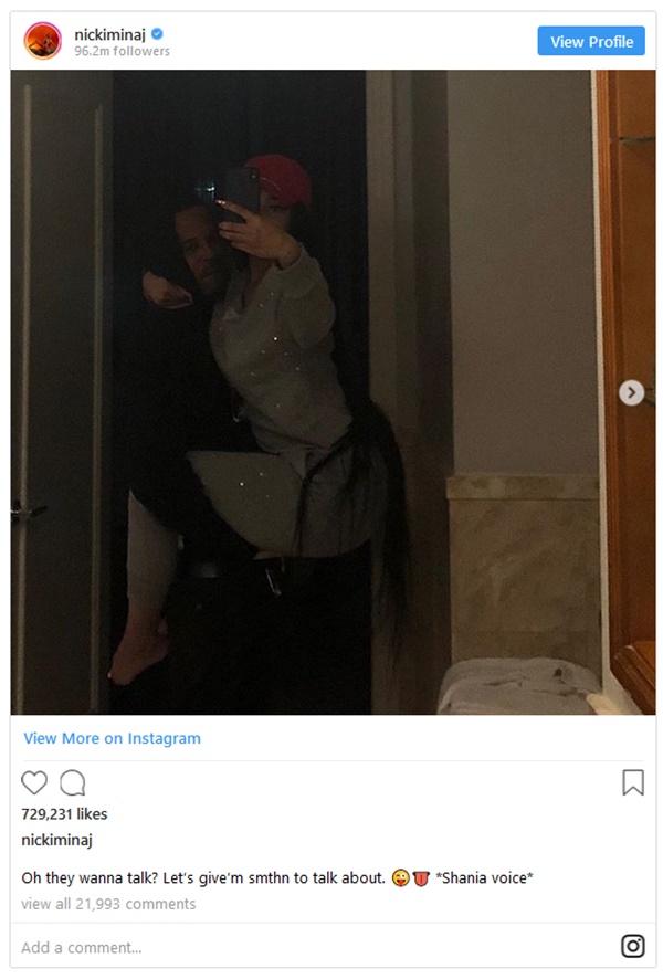 Nicki Minaj Responds to Sex Offender Claims Against New Boyfriend 