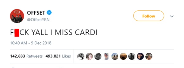 Offset Wants Cardi B Back for Christmas But She's Like