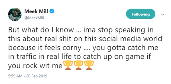 Meek Mill Calls Record Label Owners Slave Masters