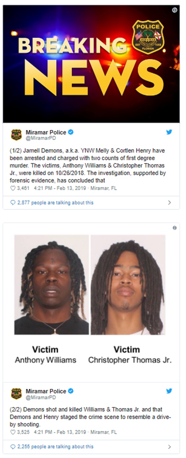 YNW Melly Arrested For Double Murder; Music Sores in Sales
