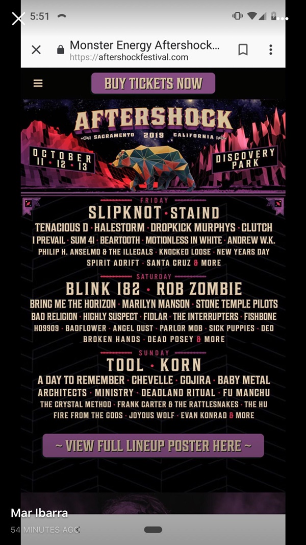 the Monster Energy Aftershock festival