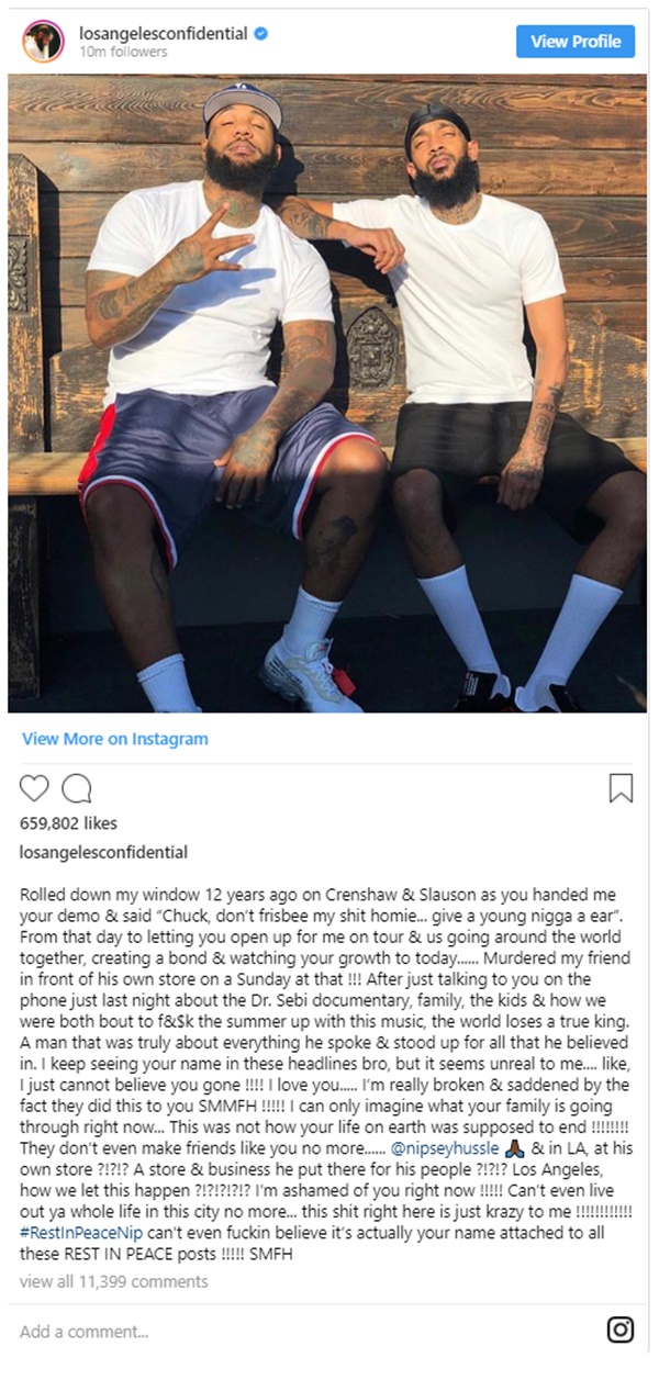 The Game Reflects Meeting Nipsey Hussle 12-Years Ago