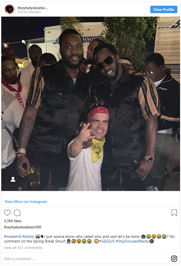 Meek Mill + Diddy Twinning Pic Sparks Gay Rumors