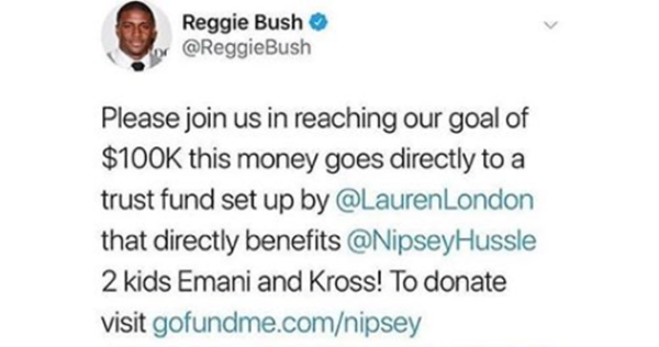 Nipsey Hussle’s Family Politely Dismisses Reggie Bush GoFundMe Efforts