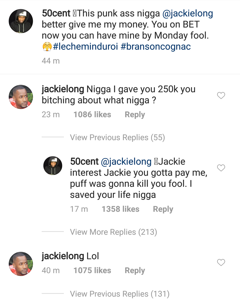 50 Cent Bullies Actor Jackie Long For Owing Him Money