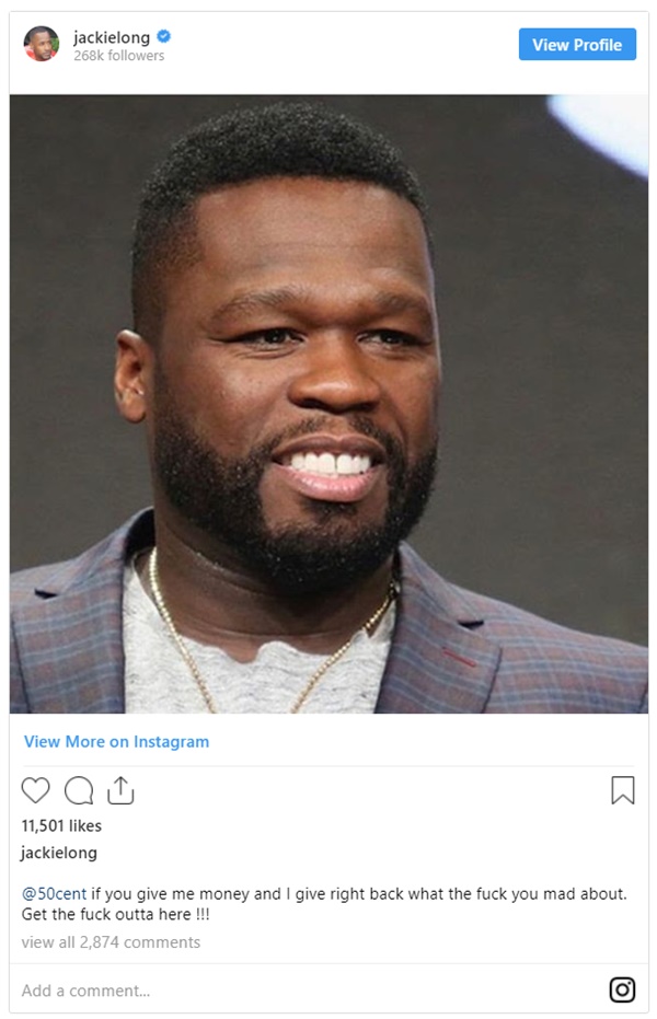 50 Cent Bullies Actor Jackie Long For Owing Him Money