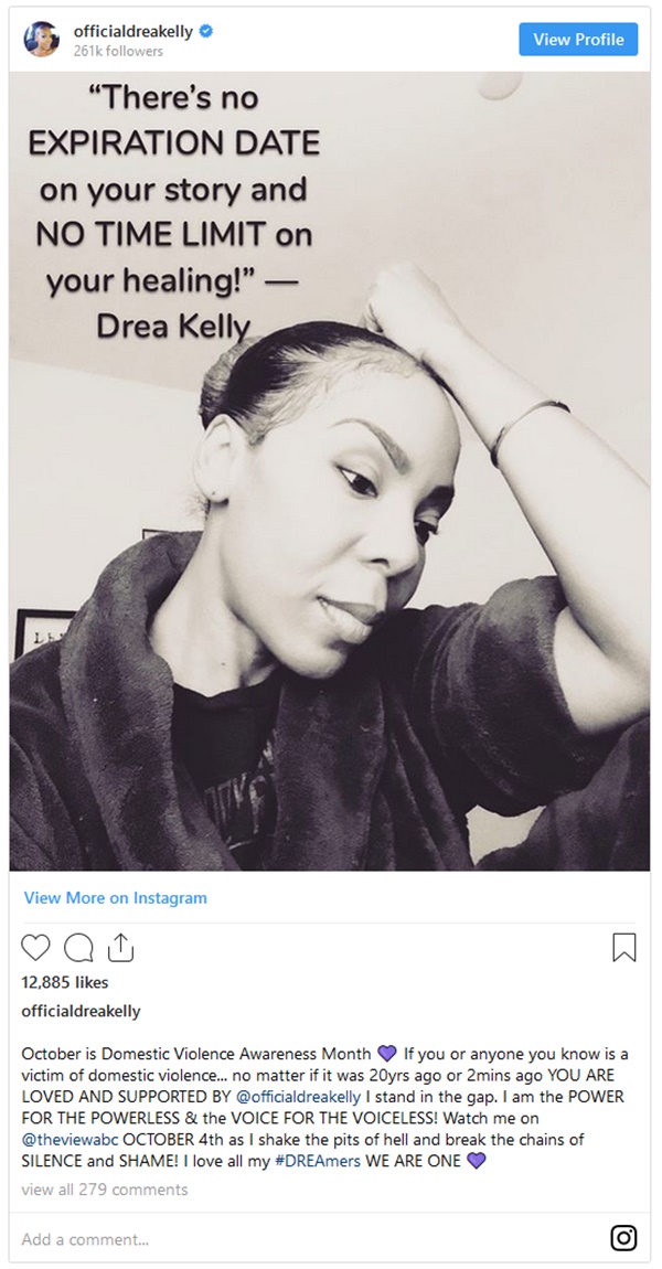 R. Kelly's Ex-Wife, Andrea Kelly Isn't Letting Up on Domestic Abuse