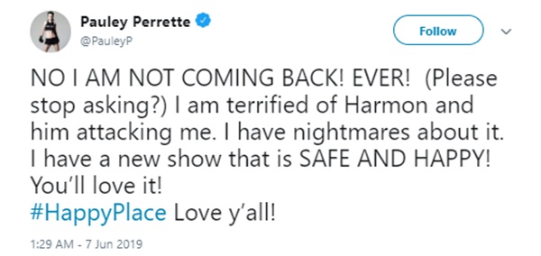 Ex-"NCIS" star Pauley Perrette "Terrified of Mark Harmon"