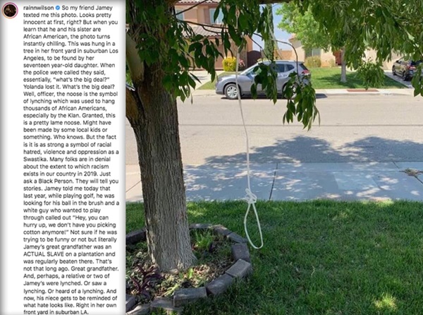 Rainn Wilson Posts DISTURBING Noose Photo In Black Woman's Front Yard