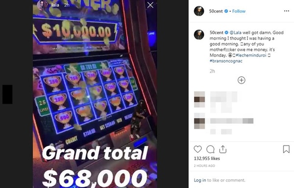 Lala Anthony Wins 68K on Slots; 50 Cent Responds