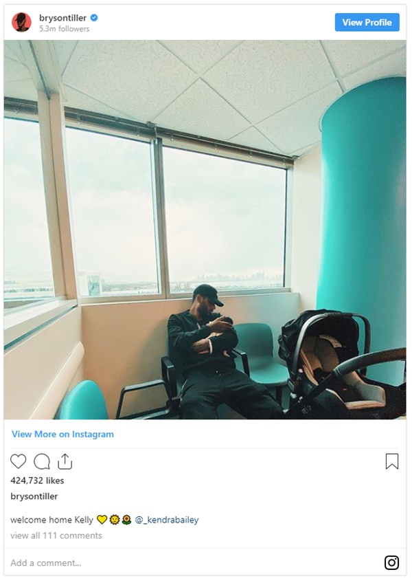 Bryson Tiller Ends The Year With A Brand New Baby