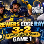 Brewers Edge Rays 3-2 in Wild World Series Game 1