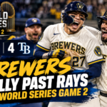 Brewers Rally Past Rays in World Series Game 2