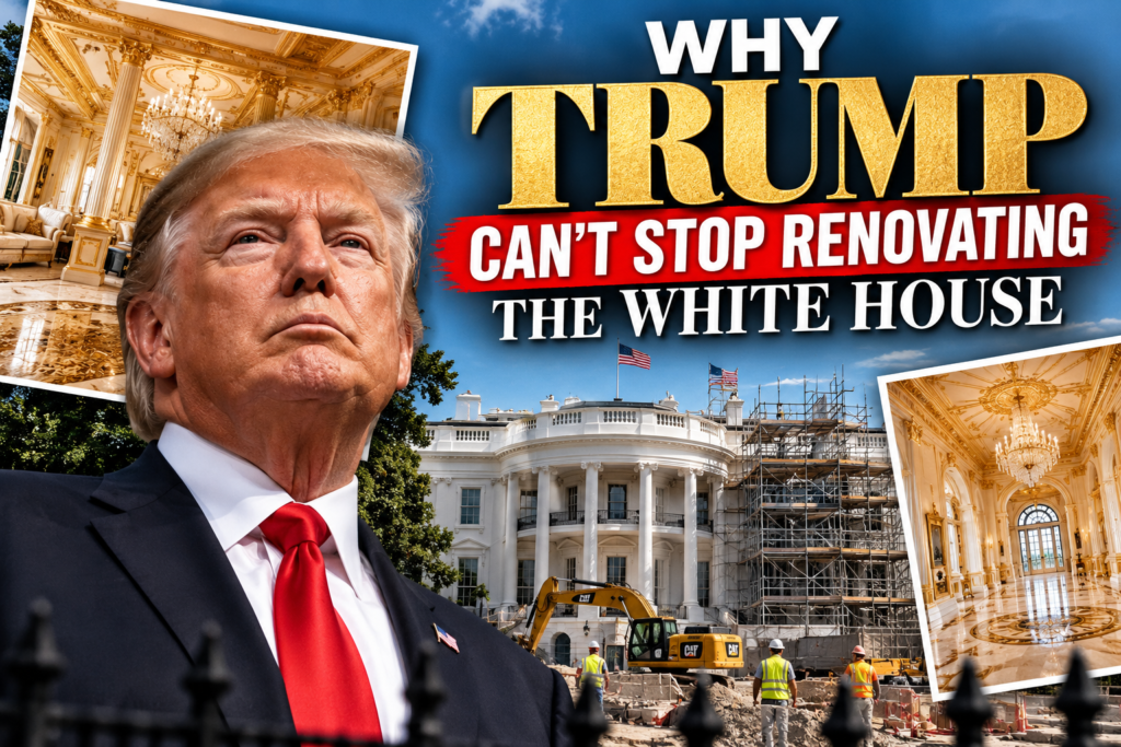 Why Trump Can't Stop Renovating the White House
