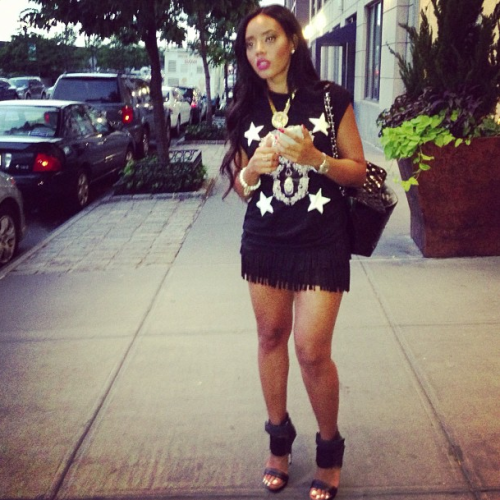 Angela Simmons Rocks Kingdom Cave + Etomi and MIA Rocco Sandals