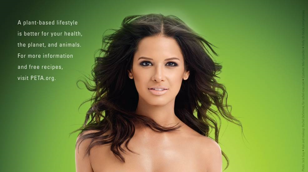 Rocsi Deliciously Sexy PETA Campaign