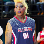 Dennis Rodman Plays Basketball in Drag
