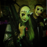French Montana and Khloe Wearing Purge Masks