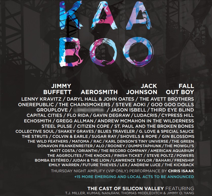 KAABOO Lineup 2016 in Del Mar