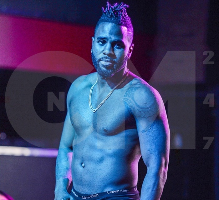 Jason Derulo Shirtless Fondling His Package