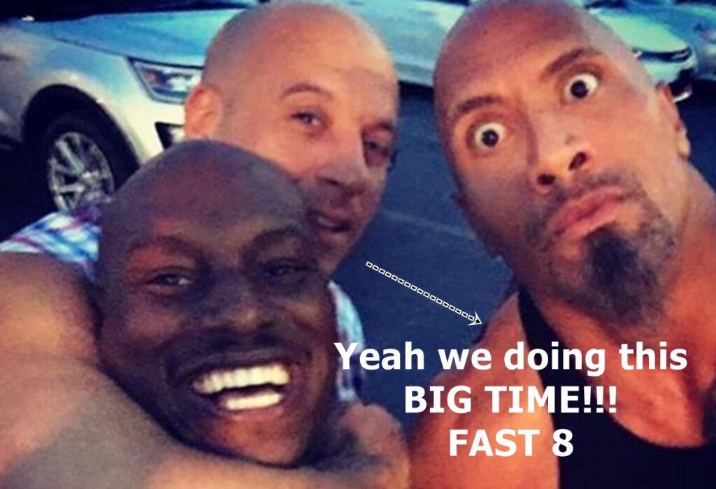 Vin Diesel + Helen Miren Cozy up In Fast 8