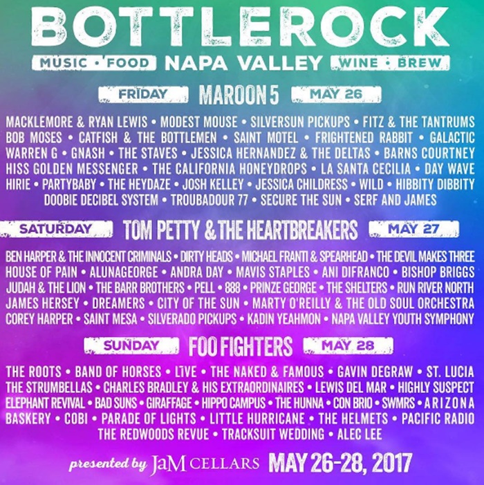 BottleRock 2017 3-Day Passes SOLD OUT