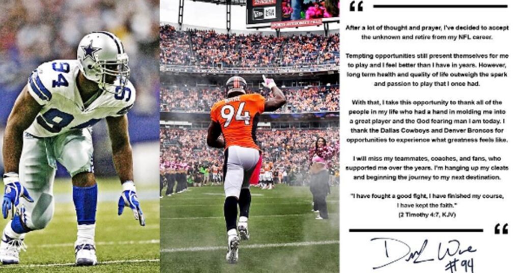 DeMarcus Ware Shirtless with New Woman After Retiring