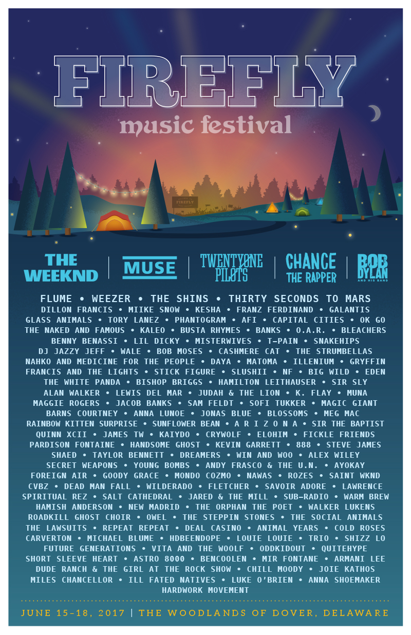 Firefly 2017 Lineup + Contest Info