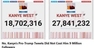 Kanye West Pro-Trump Tweets Cost Him 9 Million Followers