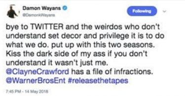 Clayne Crawford Apology Too Late; Twitter SLAMS Damon