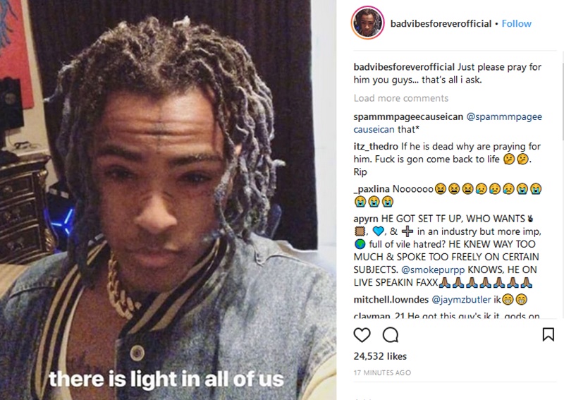 XXXTentacion Potentially Killed in Miami