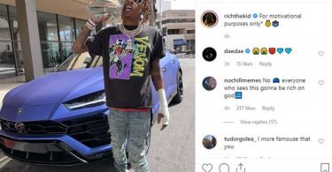 Rich The Kid Attacked + Robbed Following Instagram Post