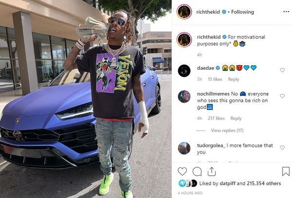Rich The Kid Attacked + Robbed Following Instagram Post